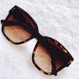 Julia Light Tortoise Brown Square Sunglasses